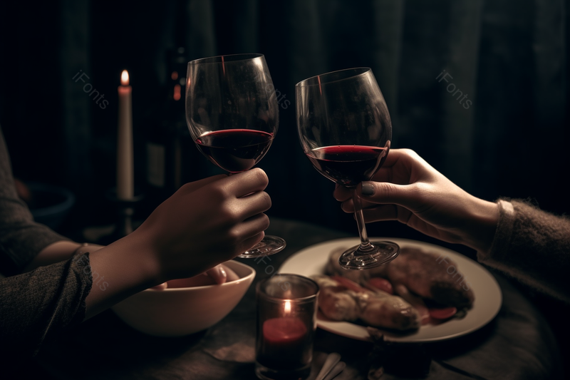 玻璃红酒杯聚餐室内餐桌摄影图,高清,摄影图,摄影图片,图片大全,摄影图免费下载
